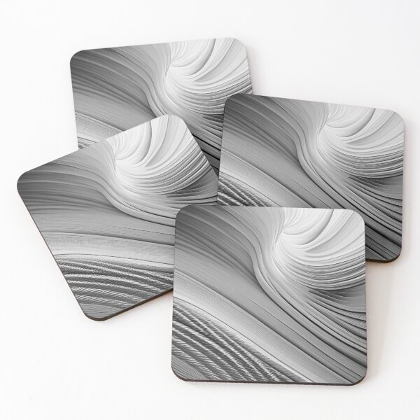 Item preview, Black and White Abstract Swirl designed and sold by asurtiumgreen.