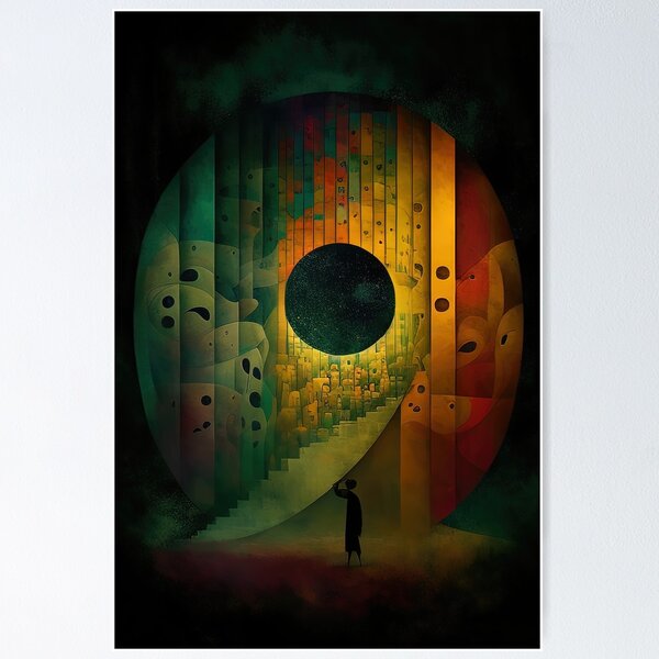 Item preview, Surreal Painting: Echoes of their screams designed and sold by RK - Shop.
