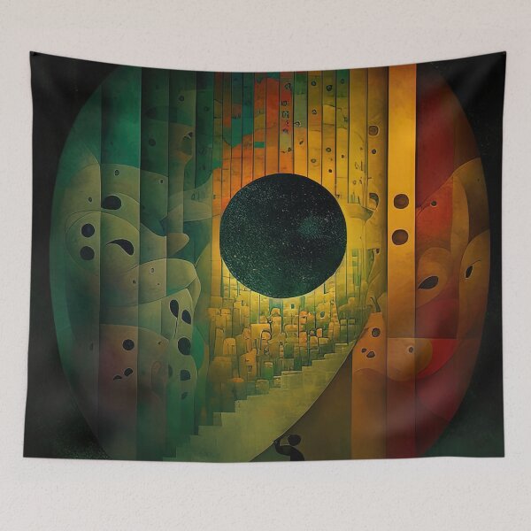 Item preview, Surreal Painting: Echoes of their screams designed and sold by RK - Shop.