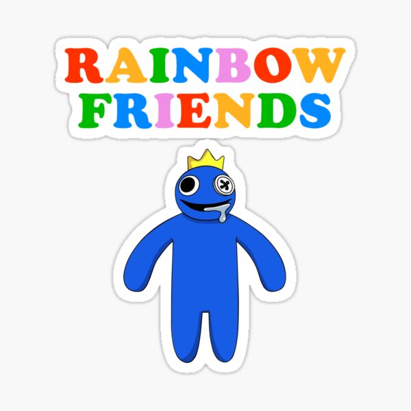 Blue Rainbow friends sticker Sticker by SebasthianStore