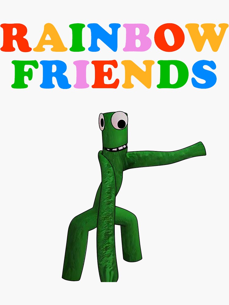 Green Rainbow Friends Sticker