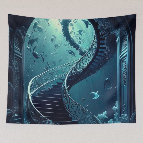 Item preview, Spiral maelstrom staircase underwater designed and sold by RK - Shop.