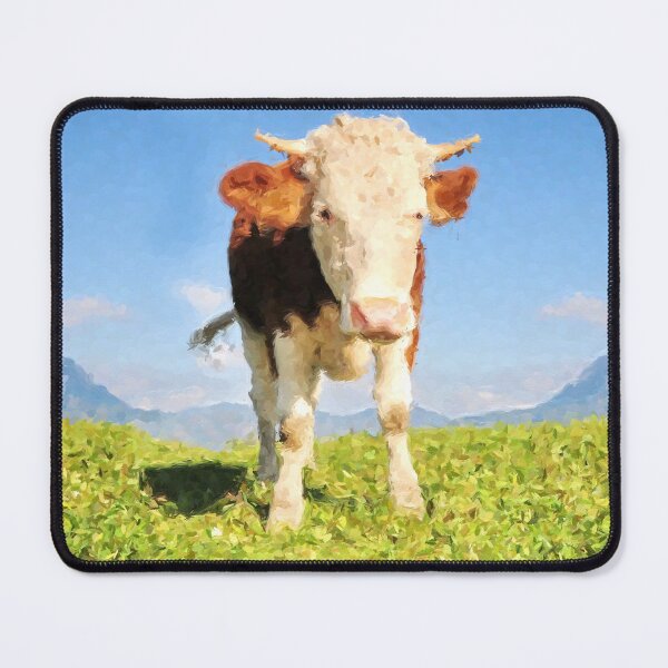 Item preview, Painted cow in pasture designed and sold by Inktown.