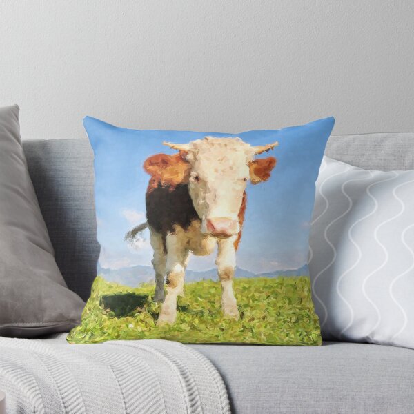 Item preview, Painted cow in pasture designed and sold by Inktown.