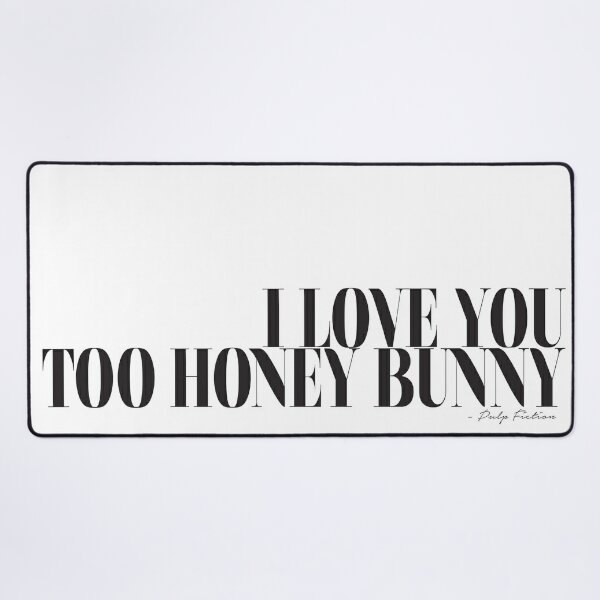 Pulp Fiction - I love you Honey Bunny Postcard for Sale by