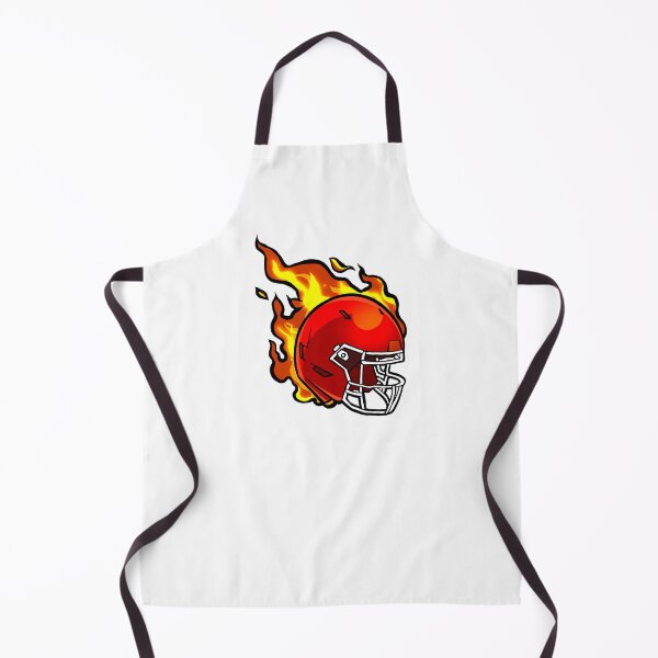 Item preview, american football red helmet on fire designed and sold by StairheadStore.