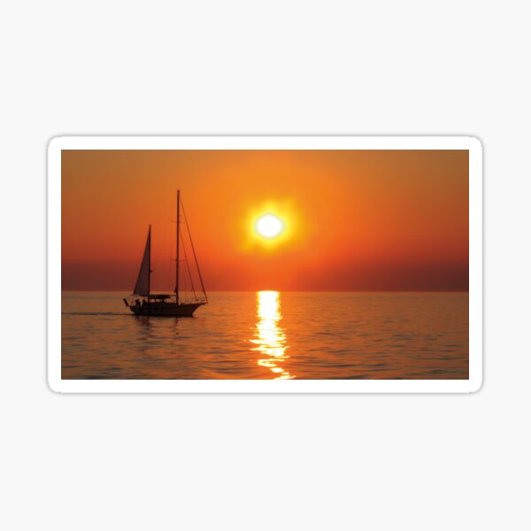 Sunset cruise Sticker