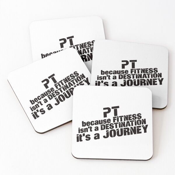 Item preview, PT, because fitness is not a destination, it's a journey designed and sold by TeesYouWant.