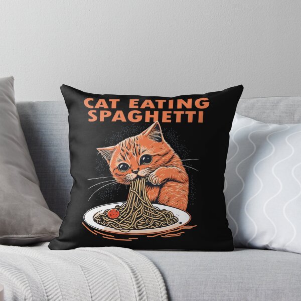 Item preview, Cat Eating Spaghetti #4 designed and sold by TotalDesine.