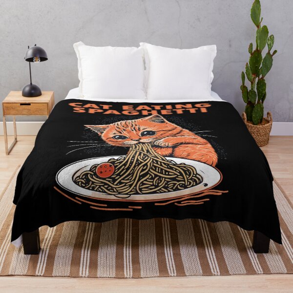 Item preview, Cat Eating Spaghetti #4 designed and sold by TotalDesine.