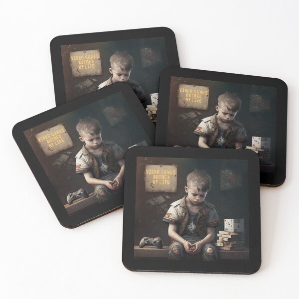 Item preview, Video Games Ruined My Life (Sad boy) designed and sold by Robo-toons.