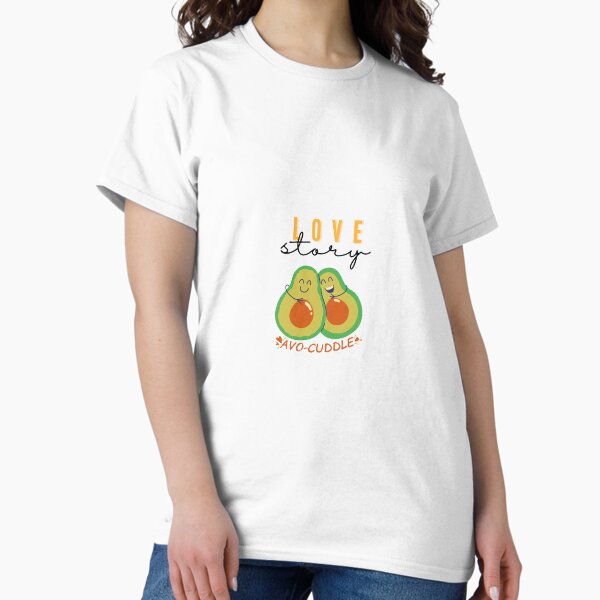 Item preview, love story avocado lovers valentine design   designed and sold by Unique235.