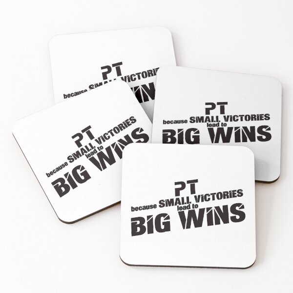 Item preview, PT, because small victories lead to big wins designed and sold by TeesYouWant.