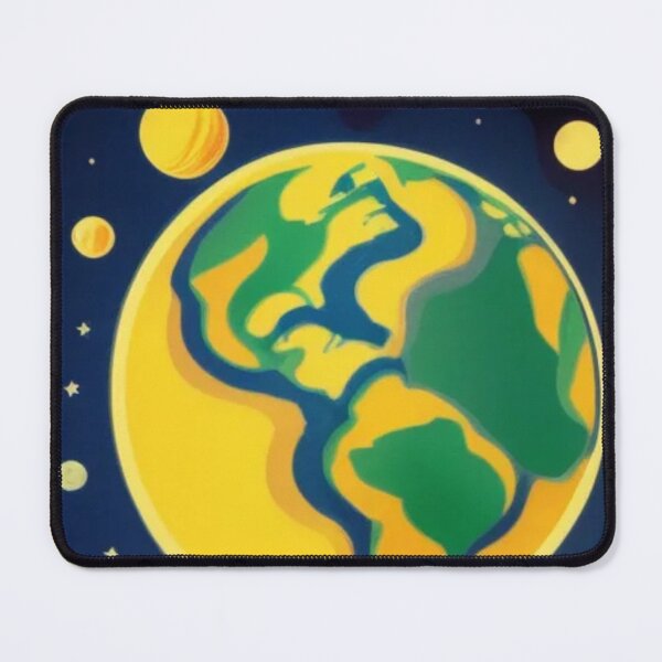 Item preview, Planet Earth - View From Space - Vintage Poster designed and sold by HanaiPrint.
