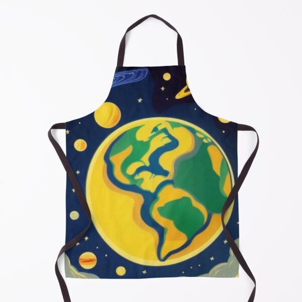 Item preview, Planet Earth - View From Space - Vintage Poster designed and sold by HanaiPrint.
