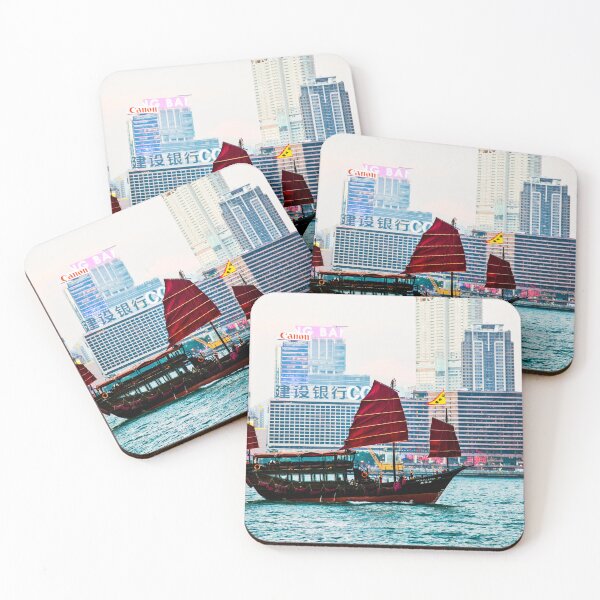 Item preview, Junk Boat In Kowloon, Hong  Kong Harbour designed and sold by Paul Thompson Photography.
