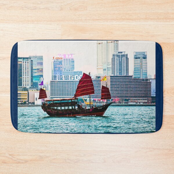 Item preview, Junk Boat In Kowloon, Hong  Kong Harbour designed and sold by Paul Thompson Photography.