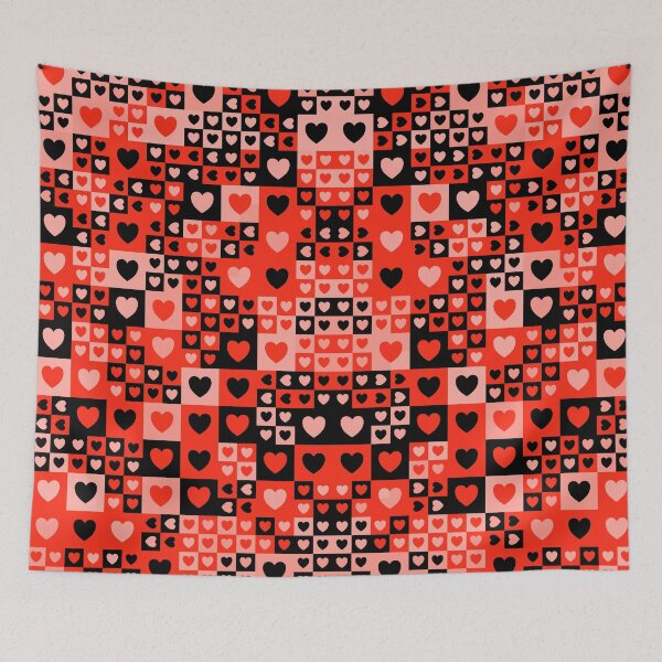 Item preview, Tiled hearts Abstract designed and sold by KeithHix.