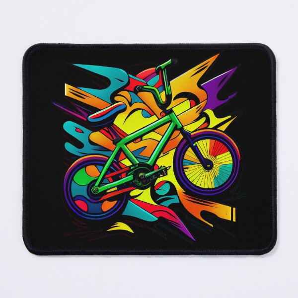 Item preview, BMX designs with a bold and colorful flair, perfect for riders looking to express themselves. Inspired by tattoos, pop-art, and vintage and retro simple shapes (1) designed and sold by TourDePassion.