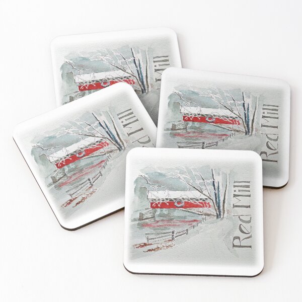 Item preview, Winter Covered Bridge - Wisconsin designed and sold by WisSketchbook.