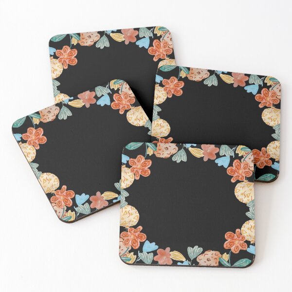 Artikelvorschau, Frame flower colors party a watercolor sketch black entworfen und verkauft von Yana Mustafina | Boho Soulful Designs.