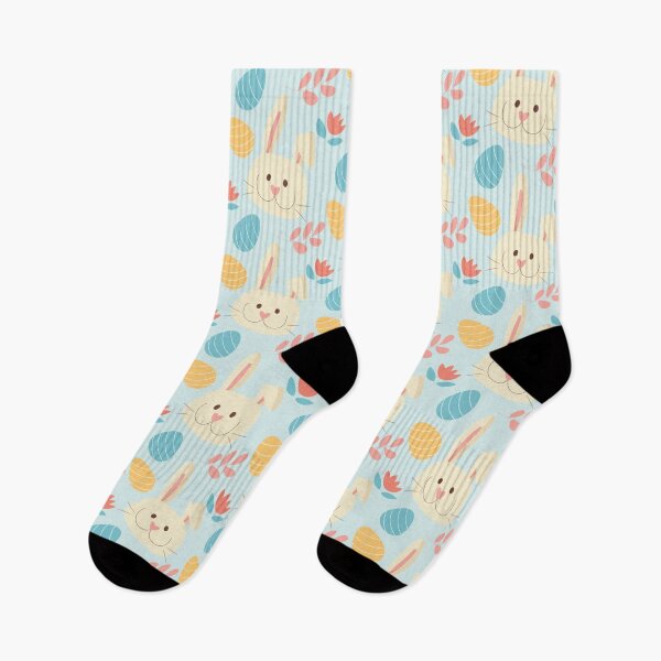 Item preview, cute easter bunnies and eggs retro style designed and sold by Dream Designs.