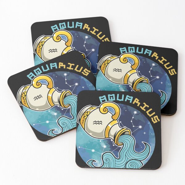 Item preview, Zodiac birthday aquarius designed and sold by BigBasement.