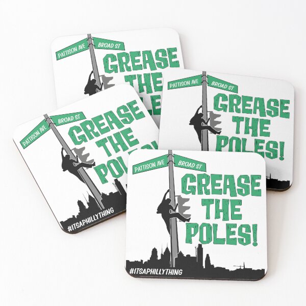 Item preview, Grease The Poles T-Shirt Tee with Green Lettering designed and sold by classiccampus.