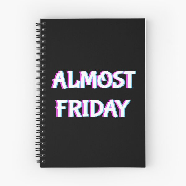 Item preview, Almost FRIDAY AWESOME WEEKEND Trippy black designed and sold by MeditationMind.