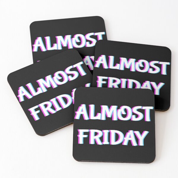 Item preview, Almost FRIDAY AWESOME WEEKEND Trippy black designed and sold by MeditationMind.