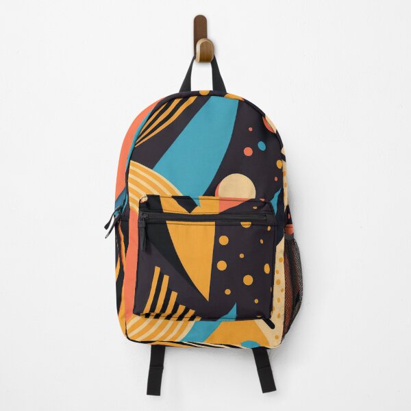 Item preview, geometrical retro futuristic afrofuturistic abstract pattern colorful joyful holiday design and gift idea designed and sold by IBSI.