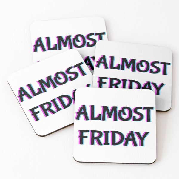 Item preview, Almost FRIDAY AWESOME WEEKEND Trippy White designed and sold by MeditationMind.