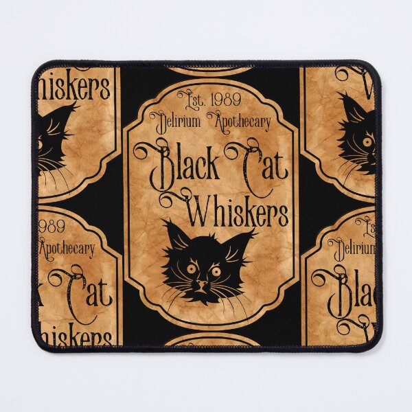 Item preview, Black Cat Whiskers potion label designed and sold by Haus of Delirium.