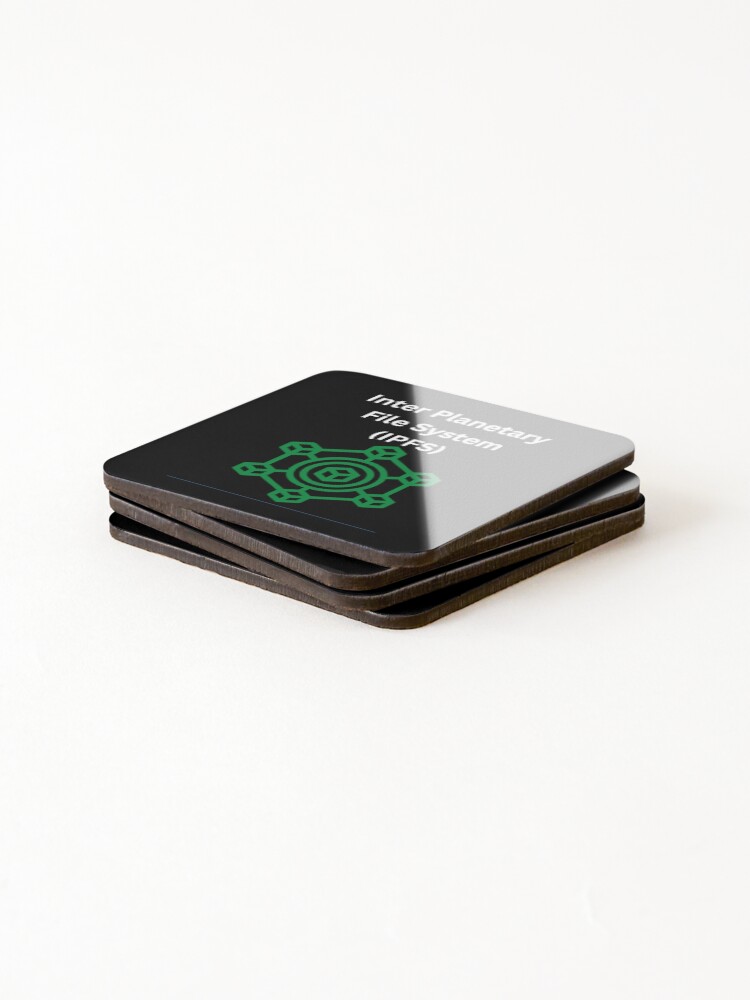 Thumbnail 4 of 5, Coasters (Set of 4), Inter Planetary File System (IPFS) designed and sold by UpcomingTech.