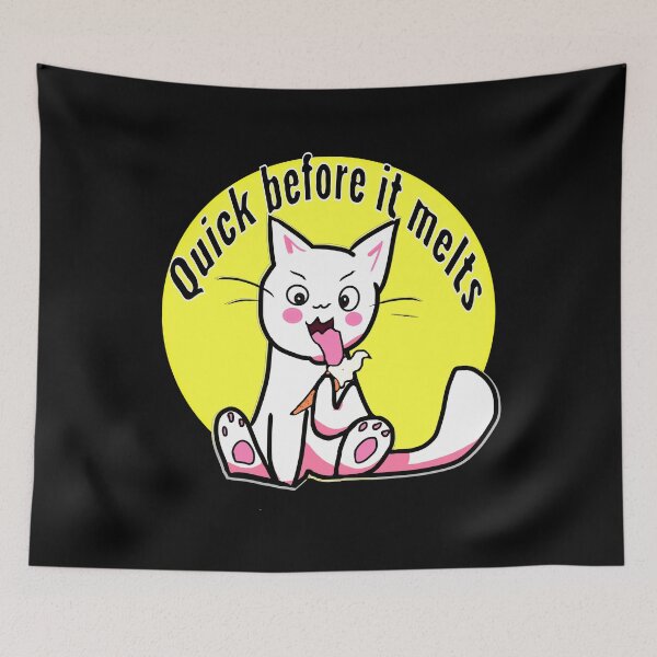Item preview, Kitten loves ice cream designed and sold by CottagePop.