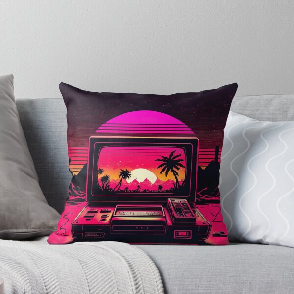 Item preview, Gaming Console Under Synthwave Sun designed and sold by Nightarcade.