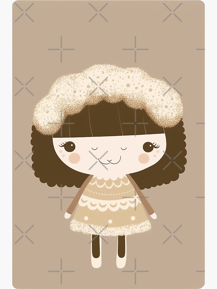 Discover Boho style Nursery Character -Anne03 Premium Matte Vertical Poster