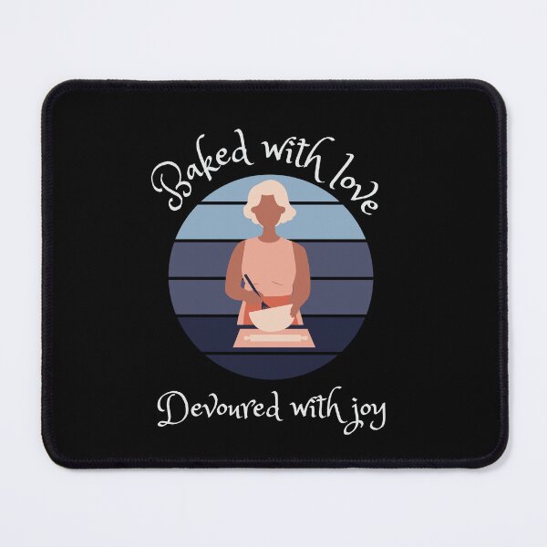 Item preview, Baked with Love, Devoured with Joy || Bakery Lover Design designed and sold by ExpertSayeed.