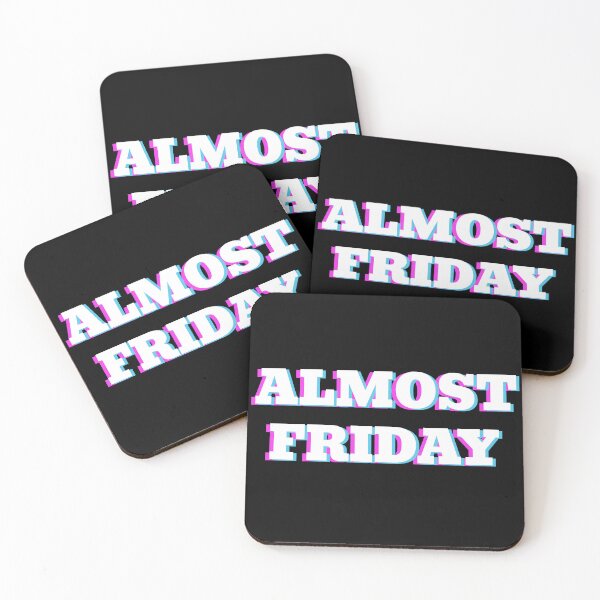 Item preview, Almost Friday - Cool Friday wear Black designed and sold by MeditationMind.
