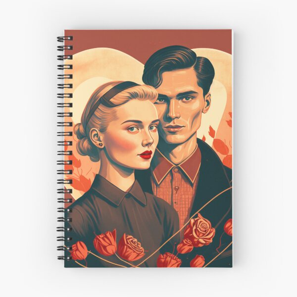 Item preview, Illustration of handsome young couple in heart designed and sold by KristinaNEL.