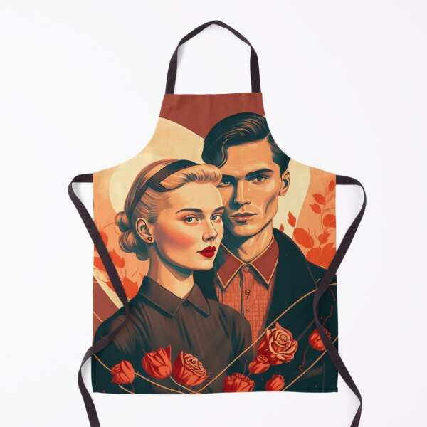 Item preview, Illustration of handsome young couple in heart designed and sold by KristinaNEL.