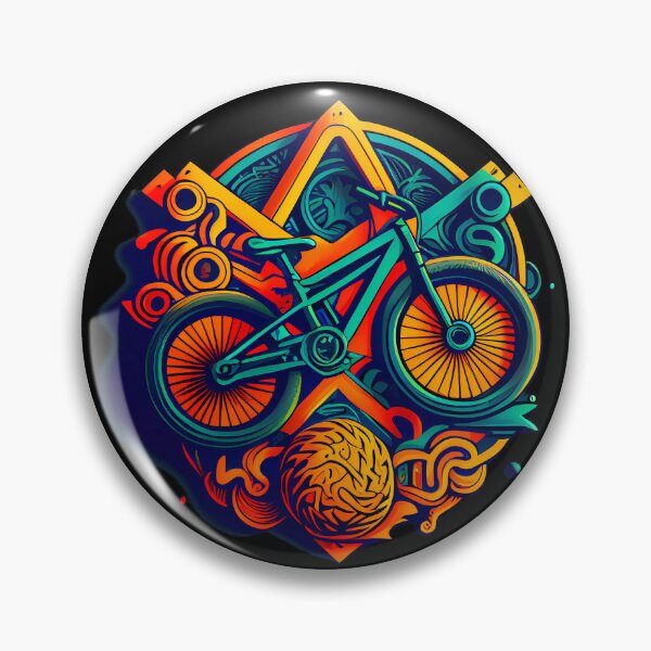 Item preview, BMX designs with a bold and colorful flair, perfect for riders looking to express themselves. Inspired by tattoos, pop-art, and vintage and retro simple shapes (4) designed and sold by TourDePassion.