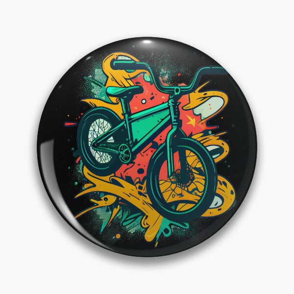 Item preview, BMX designs with a bold and colorful flair, perfect for riders looking to express themselves. Inspired by tattoos, pop-art, and vintage and retro simple shapes (7) designed and sold by TourDePassion.