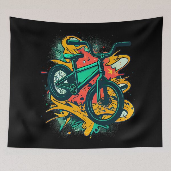 Item preview, BMX designs with a bold and colorful flair, perfect for riders looking to express themselves. Inspired by tattoos, pop-art, and vintage and retro simple shapes (7) designed and sold by TourDePassion.