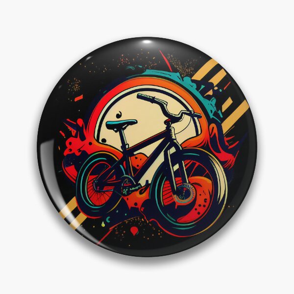 Item preview, BMX designs with a bold and colorful flair, perfect for riders looking to express themselves. Inspired by tattoos, pop-art, and vintage and retro simple shapes (8) designed and sold by TourDePassion.
