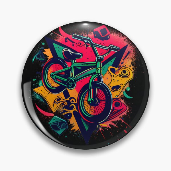 Item preview, BMX designs with a bold and colorful flair, perfect for riders looking to express themselves. Inspired by tattoos, pop-art, and vintage and retro simple shapes (10) designed and sold by TourDePassion.