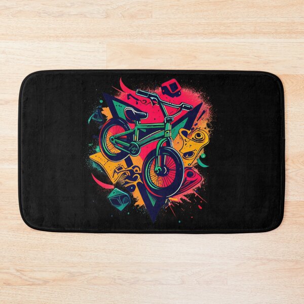 Item preview, BMX designs with a bold and colorful flair, perfect for riders looking to express themselves. Inspired by tattoos, pop-art, and vintage and retro simple shapes (10) designed and sold by TourDePassion.