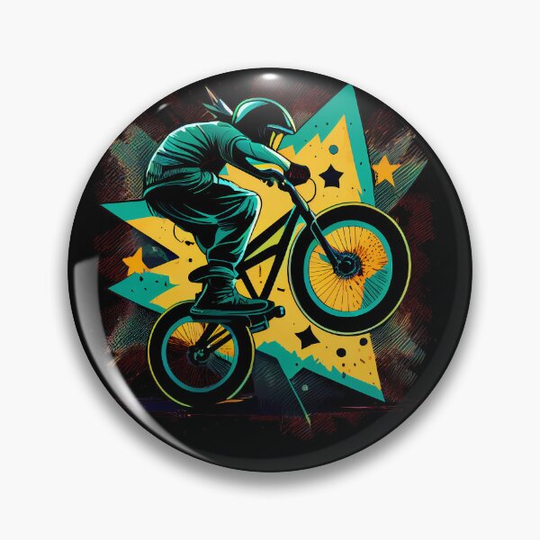 Item preview, BMX designs with a bold and colorful flair, perfect for riders looking to express themselves. Inspired by tattoos, pop-art, and vintage and retro simple shapes (12) designed and sold by TourDePassion.