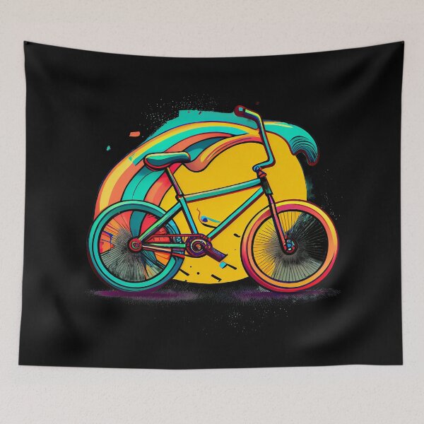 Item preview, BMX designs with a bold and colorful flair, perfect for riders looking to express themselves. Inspired by tattoos, pop-art, and vintage and retro simple shapes (13) designed and sold by TourDePassion.