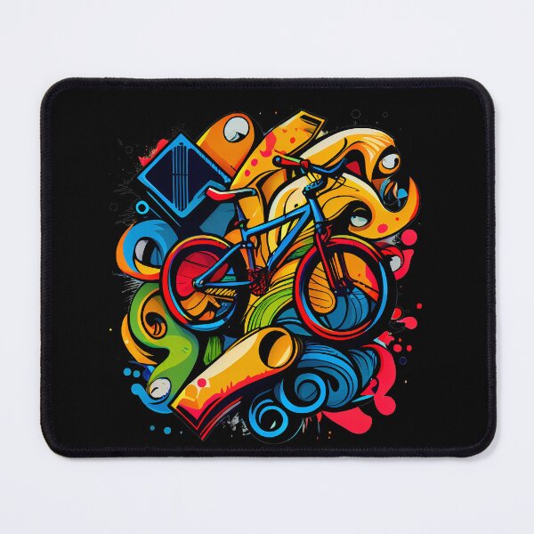 Item preview, BMX designs with a bold and colorful flair, perfect for riders looking to express themselves. Inspired by tattoos, pop-art, and vintage and retro simple shapes (14) designed and sold by TourDePassion.